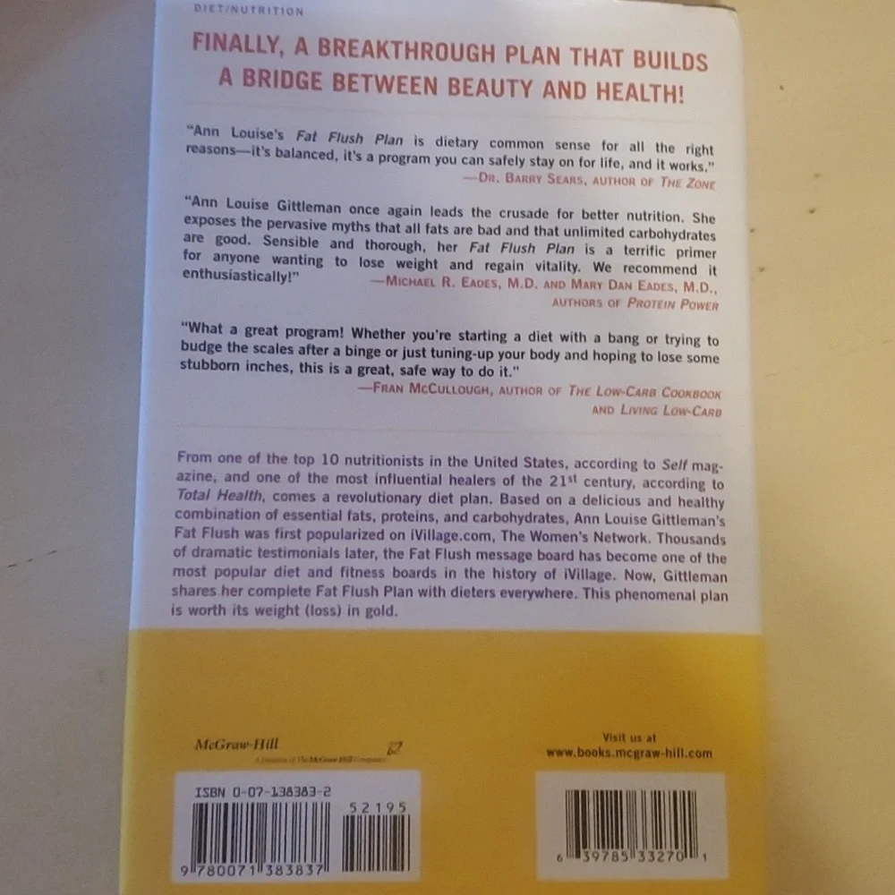 The Fat Flush Plan by Ann LOUISE gittlemean MS CNS Hardcover